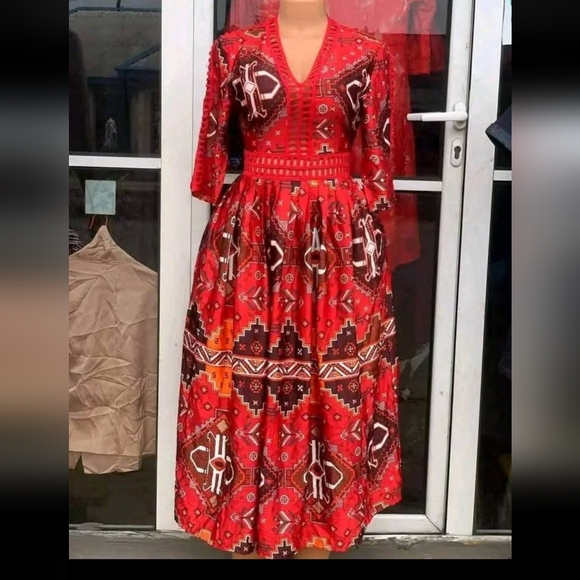 ✨ Vicky And Lucas Stunning Boho Maxi Dress | NWOT ✨ - Picture 2 of 12